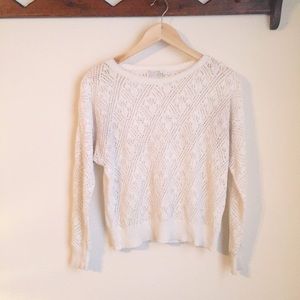 Vintage White Lace Sweater